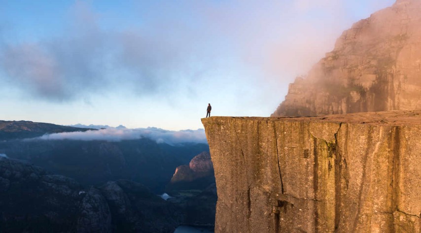 We’re standing on the precipice